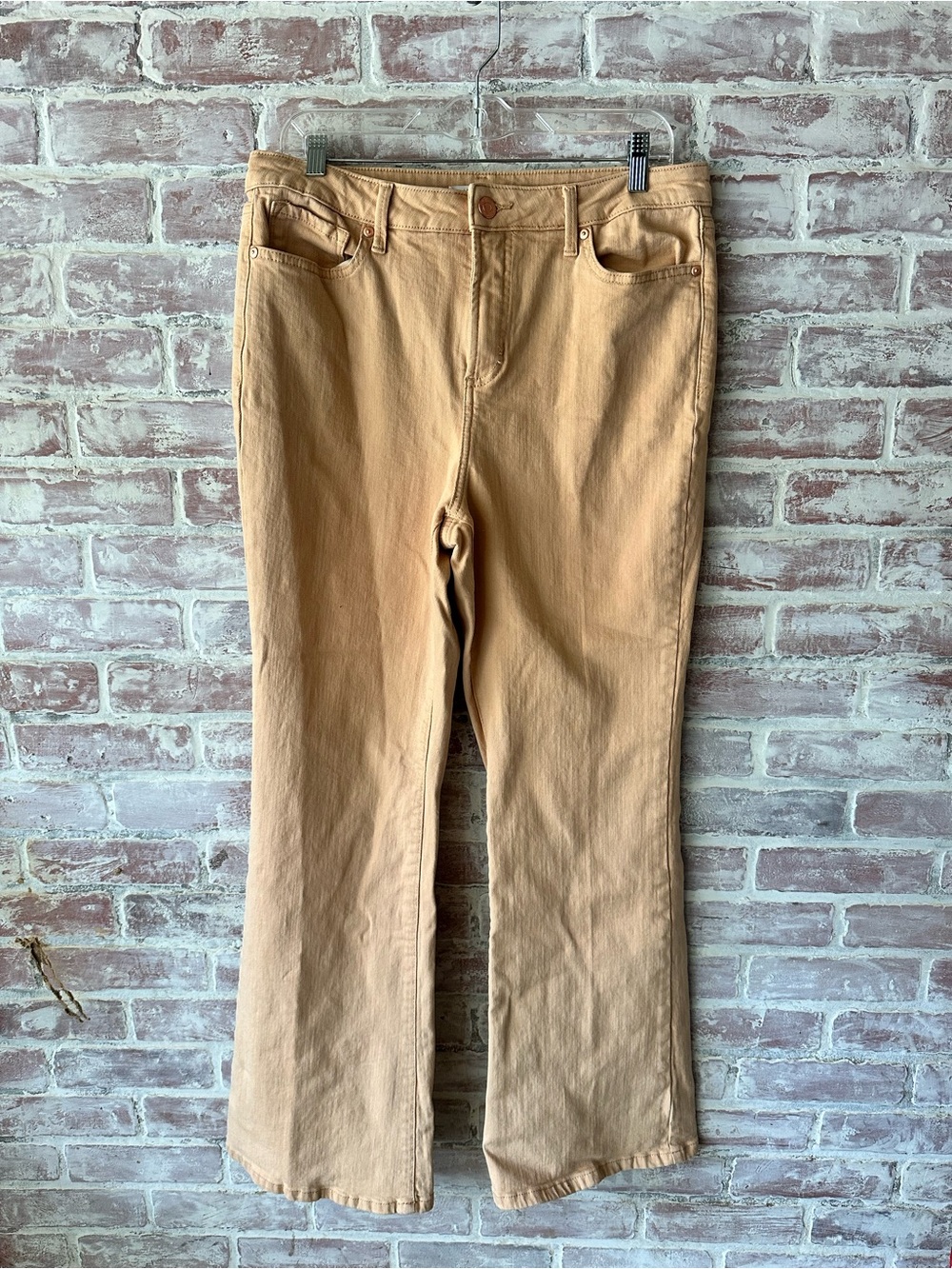 LC Lauren Conrad Tan Wide-Leg Jeans
